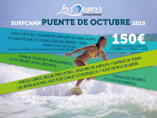 Campaña banners Surfcamp Las Dunas Octubre