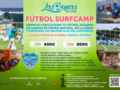Folleto Futbol Surfcamp Las Dunas