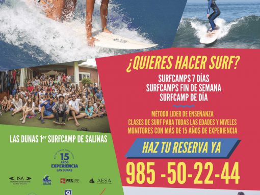 Folleto Surfcamp Las Dunas