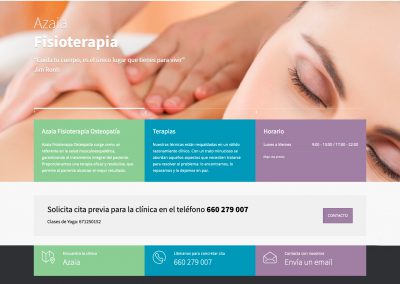 Azaia Fisioterapia Osteopatía |Web