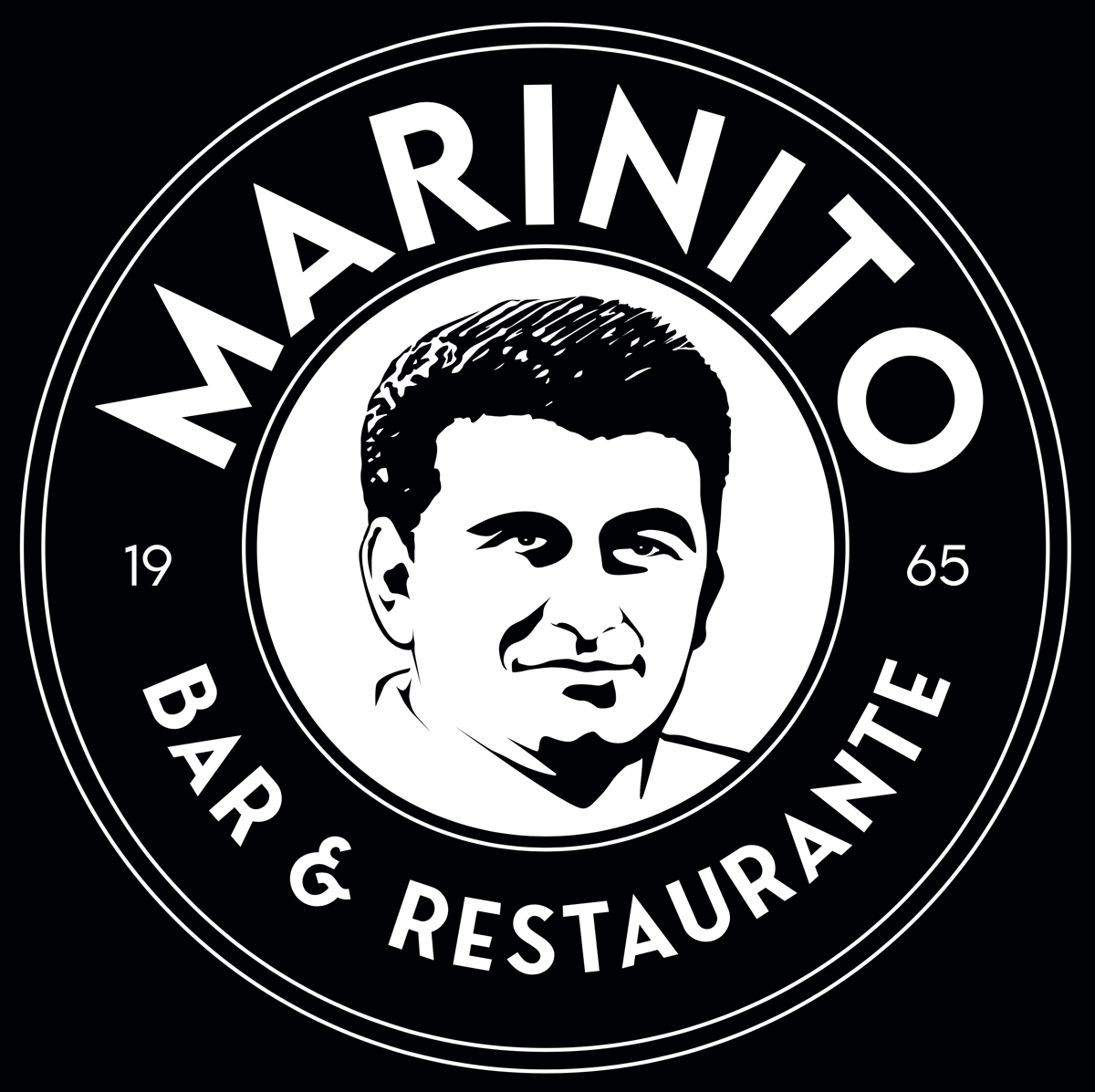 Logo del restaurante Marinito, versión oscura